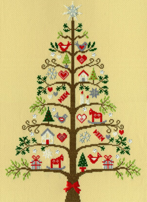 Bothy Threads Scandi Tree Cross Stitch Kit - 29cm x 40cm