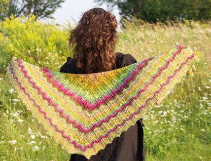 Meander shawl