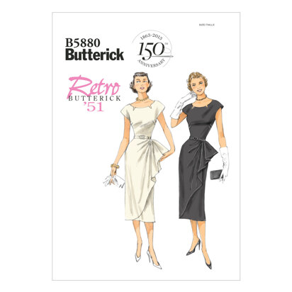 Butterick Kleid und Gürtel für Damen und kleine Damen B5880 - Schnittmuster