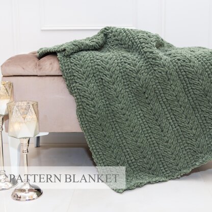 Spikelet Fine Blanket Pattern