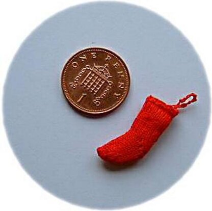 1:24th scale Christmas stocking and Santa hat