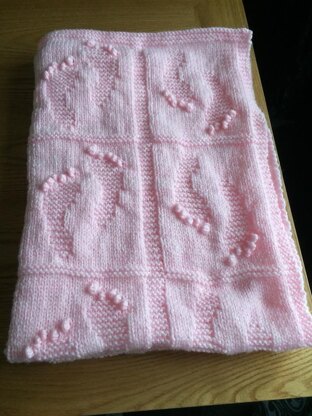 Baby Footprints Blanket