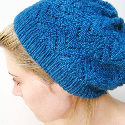 Nordic Lace Hat (Instructions to work in the round)