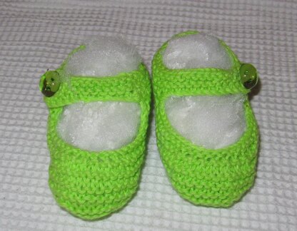 Baby High Back Garter Stitch Shoes