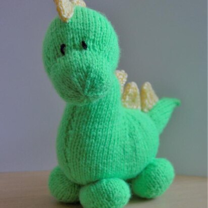 Dinky Dino - Dinosaur Soft Toy - knitting pattern