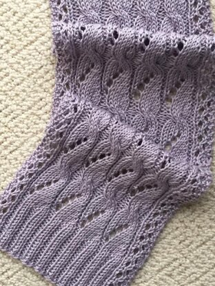 The Phoebe Lacy Cabled Scarf