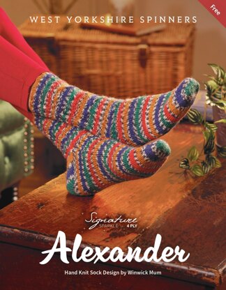 Alexander Socks in West Yorkshire Spinners - WYS1000282 - Downloadable PDF