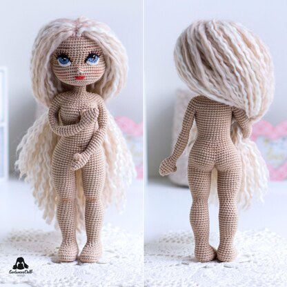 Crochet Doll Base Pattern - 12” Michelle Amigurumi PDF