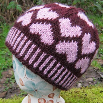 Heart Hat - knitting pattern