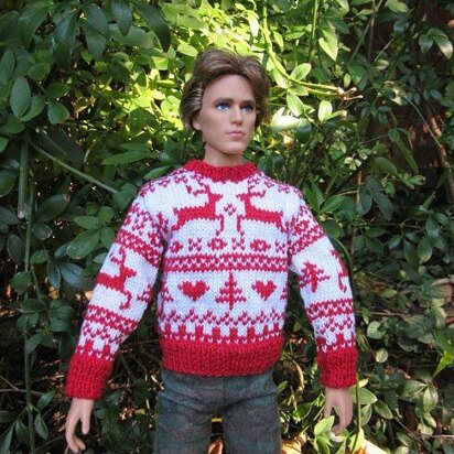 1:6th scale Reindeer Sweater