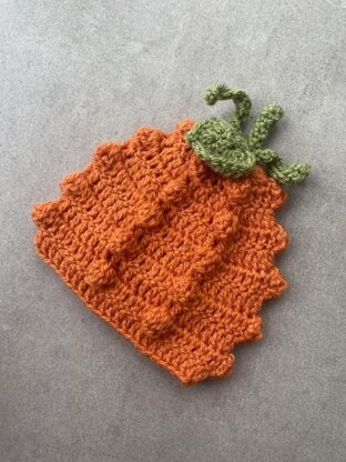 Crochet Pumpkin Beanie Hat