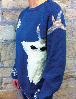 The Stag - Patons Christmas Jumper in Patons Merino Extrafine DK