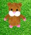Toys hamster plush pattern, cute crochet pattern