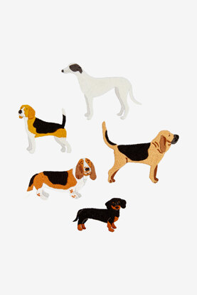 DMC Hounds Embroidery Pattern - PAT1744 - Downloadable PDF