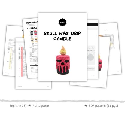 Skull Drip Candle