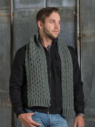 Aran Honeycomb Scarf