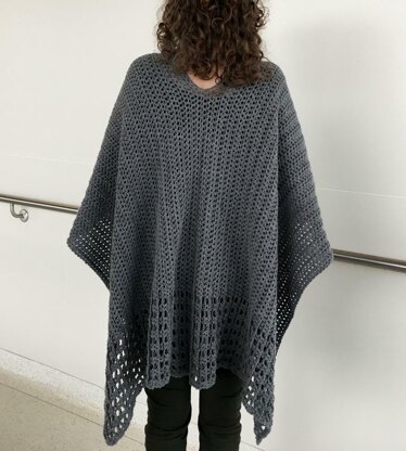 Crochet Ruana Pattern: Never-A-Gray-Day Ruana