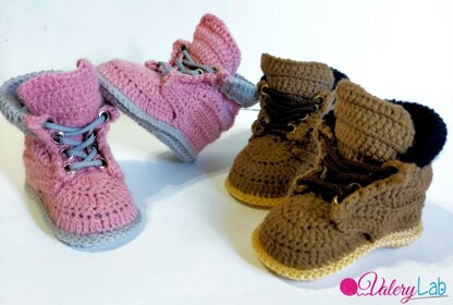 Baby Booties Timberland Style