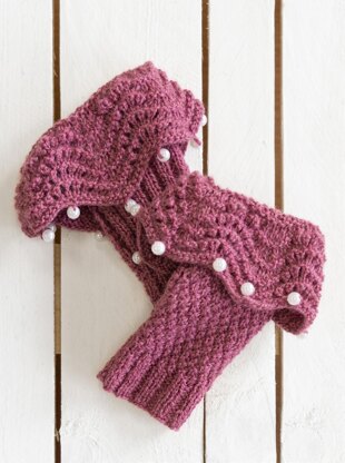 Agnes Handwarmers, Hat & Scarf in King Cole Naturally Soft 4Ply - Downloadable PDF