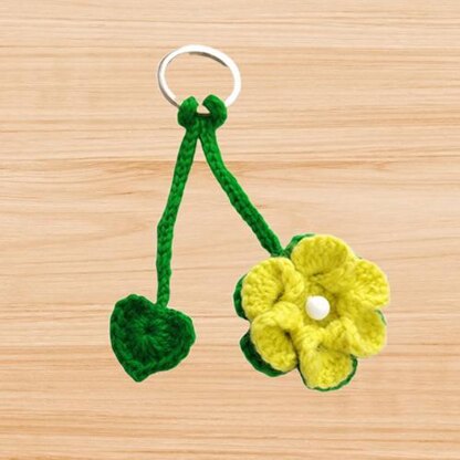 Crochet flower bookmark