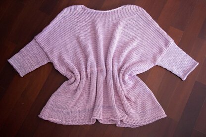 Machine Knitting Pattern Loose summer cotton sweater