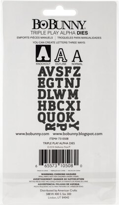 American Crafts BoBunny Dies - Triple Play Alpha