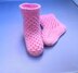 Gorgeous Pink Baby Booties