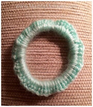 Simple Crochet Bangle Bracelet Pattern For Beginners