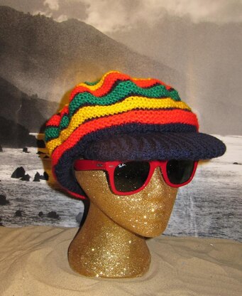 Trenchtown Peak Rasta Tam Hat