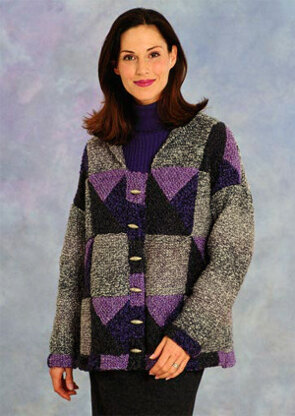 Patchwork Jacket in Lion Brand Homespun - 1293