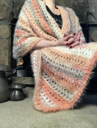 Cozy pumpkin blanket wrap