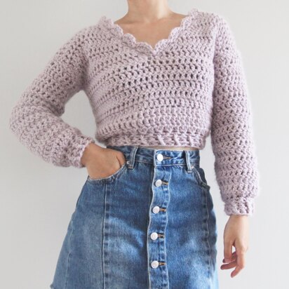 Beatrice Chunky Crochet Sweater