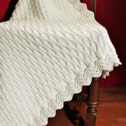 Honeycomb Blanket with Ripple Edging