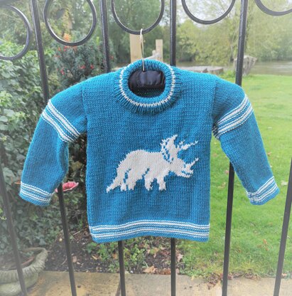 Triceratops on a Sweater
