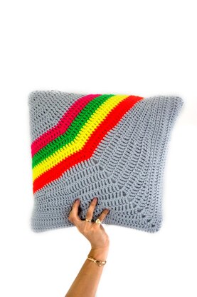 Neon Rainbow Cushion Cover