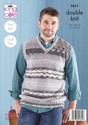 Sweater and Tank Top in King Cole Fjord DK - 5651 - Leaflet