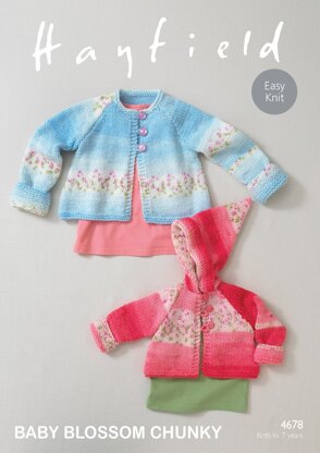 Coats in Hayfield Baby Blossom - 4678 - Downloadable PDF