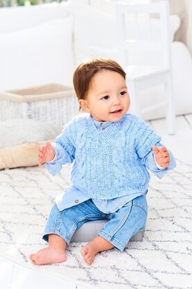 Sweater & Tank Top in Stylecraft Sweet Dreams DK & Bambino DK - 9976 - Downloadable PDF