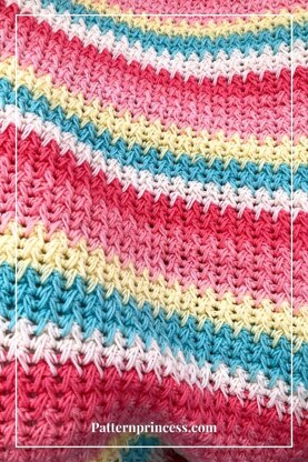 Bright Pastel Textured Blanket