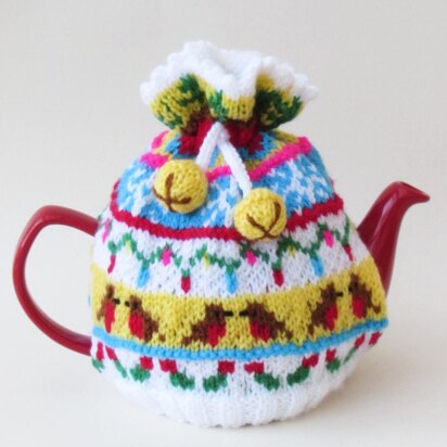 Fair Isle Jingle Bells Christmas Tea Cosy