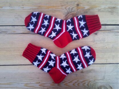 Stars and stripes socks