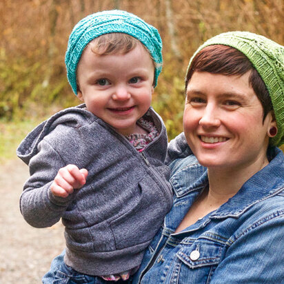 Sword Fern Hat in SweetGeorgia Merino Silk Fine - Downloadable PDF