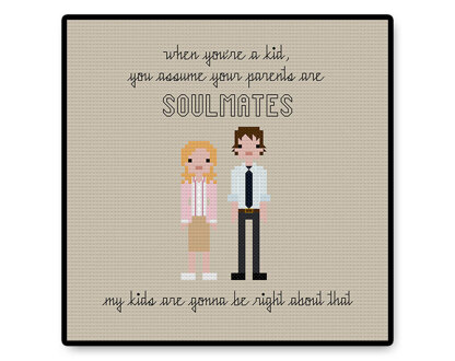 Jim and Pam In Love - PDF Cross Stitch Pattern