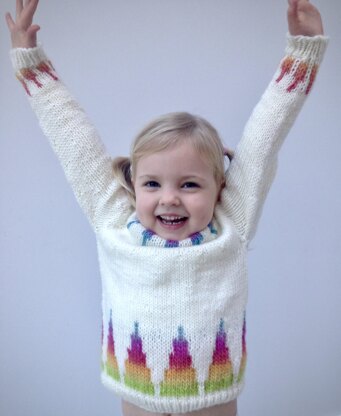 Rainbow Spikes Child Sweater