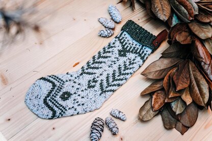 White Spruce Crochet Stocking