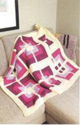 Squares and Moss Stitch Blanket