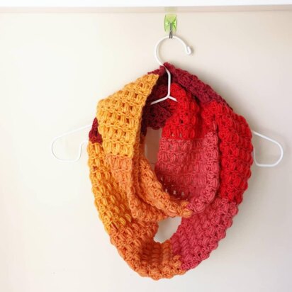 1 Cake Puff Stitch Infinity Scarf