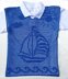 Baby Boys Vest Filet Crochet Brigantine