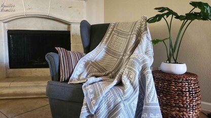 Zuri Tunisian Mosaic Blanket CAL