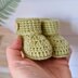 Button Baby Booties